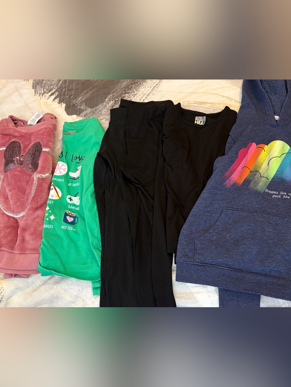 Kids clothing bundle 6X, sweater, shirt, undershirt, pants and hoodie - Picture 2 of 8